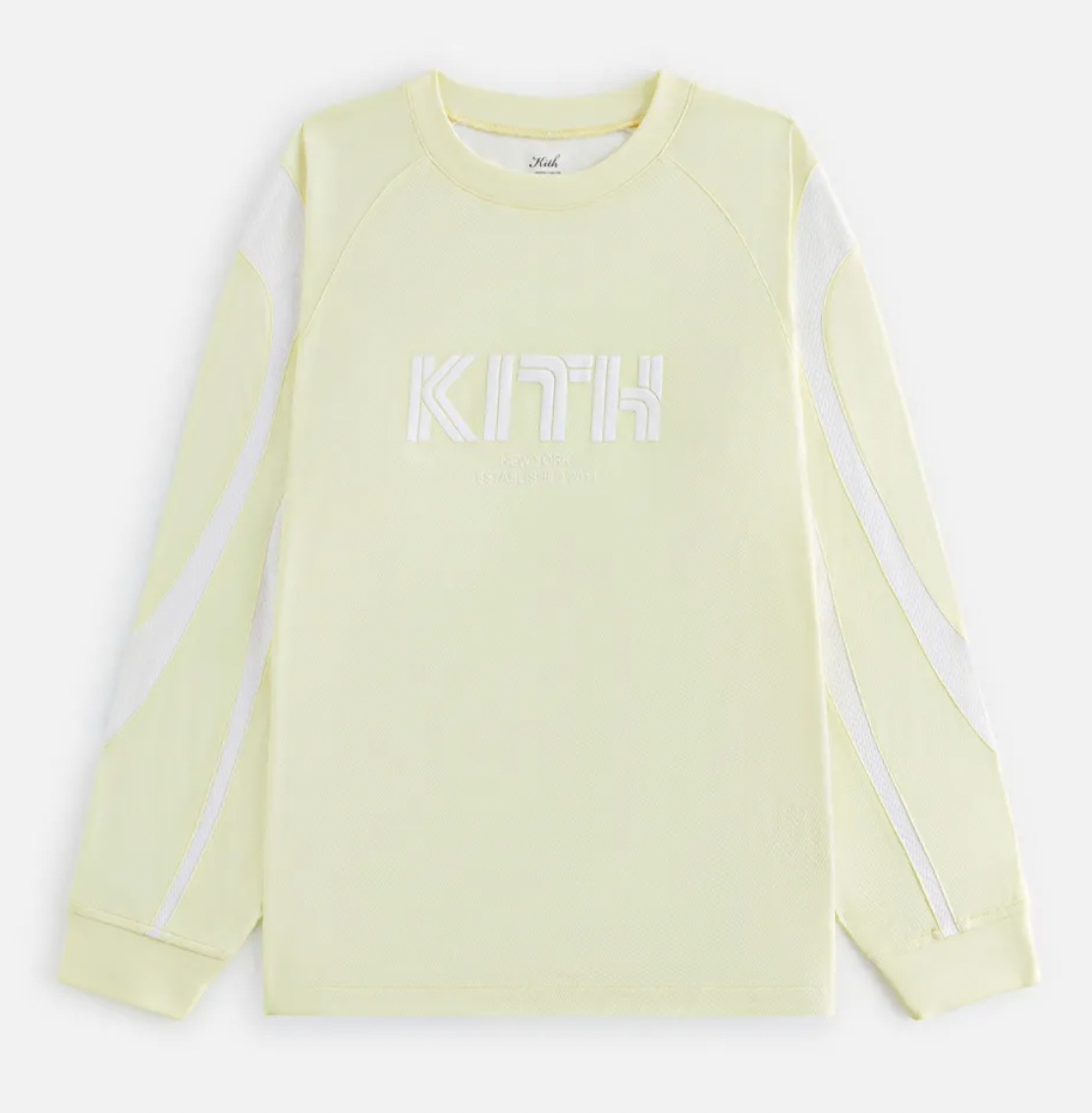 Kith Women's Ridley Tech Yellow 'Tart'  L/S Shirt Size Large