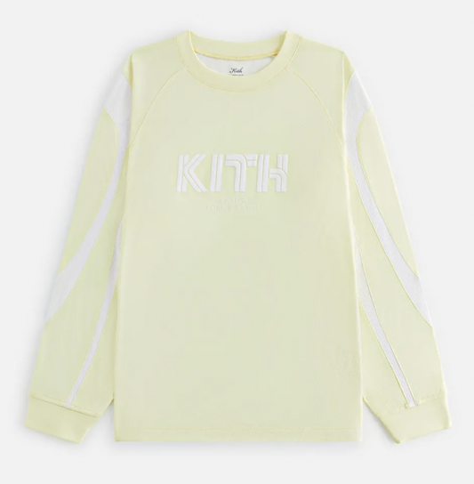 Kith Women's Ridley Tech Yellow 'Tart'  L/S Shirt Size Medium