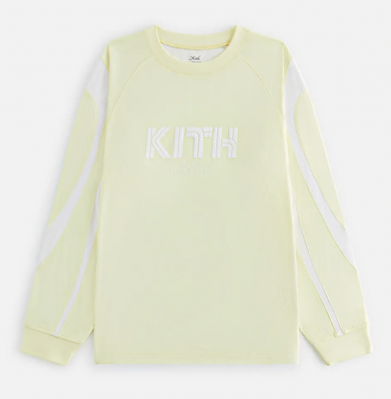 Kith Women's Ridley Tech Yellow 'Tart'  L/S Shirt Size Medium
