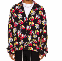 Palm Angels 3D Pajama Shirt 'Black/Red' Brand New Size 48