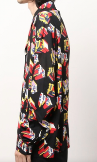 Palm Angels 3D Pajama Shirt 'Black/Red' Brand New Size 48