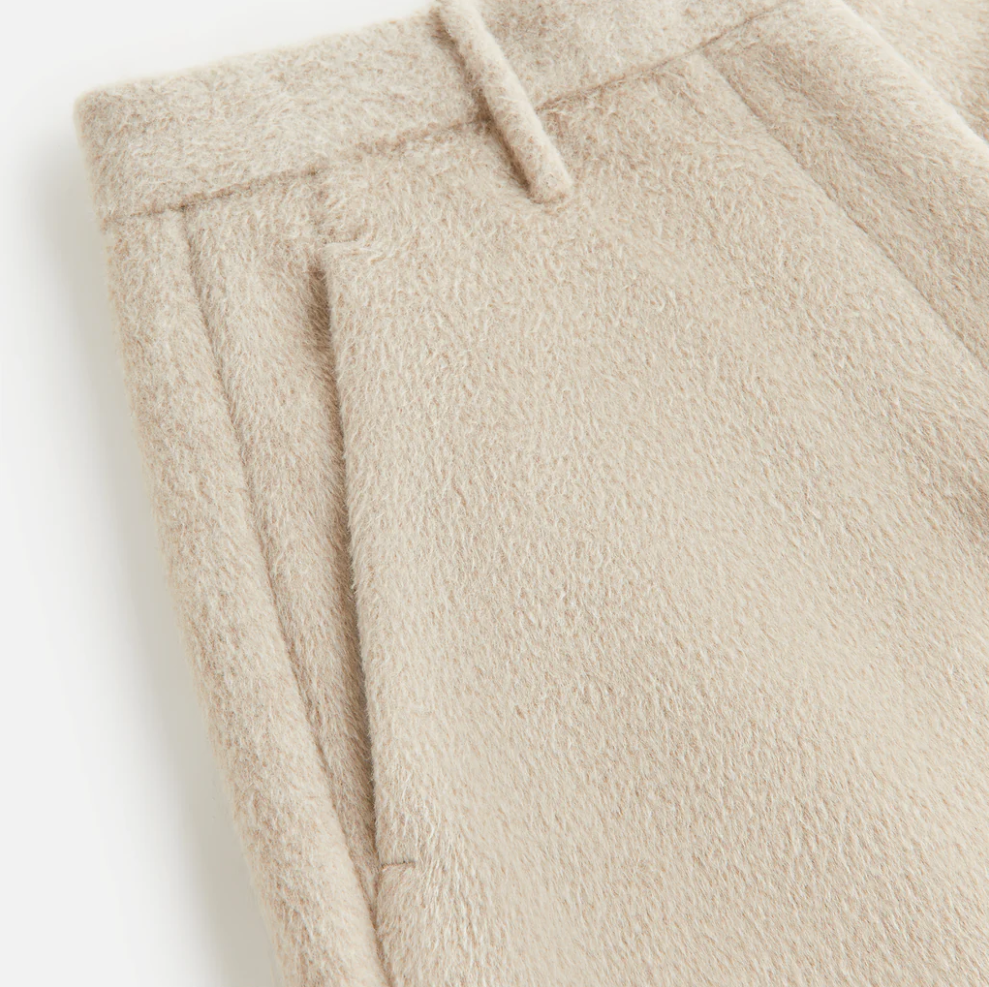 Kith Women's Wool Ashlen Trouser Waffle Khaki Size 8