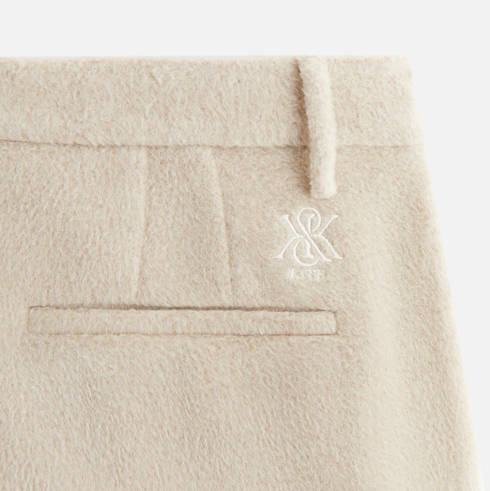 Kith Women's Wool Ashlen Trouser Waffle Khaki Size 8