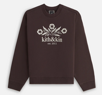 Kith Women's Ashwin Kith & Kin Bellflower Brown Crewneck Sweater Size XS