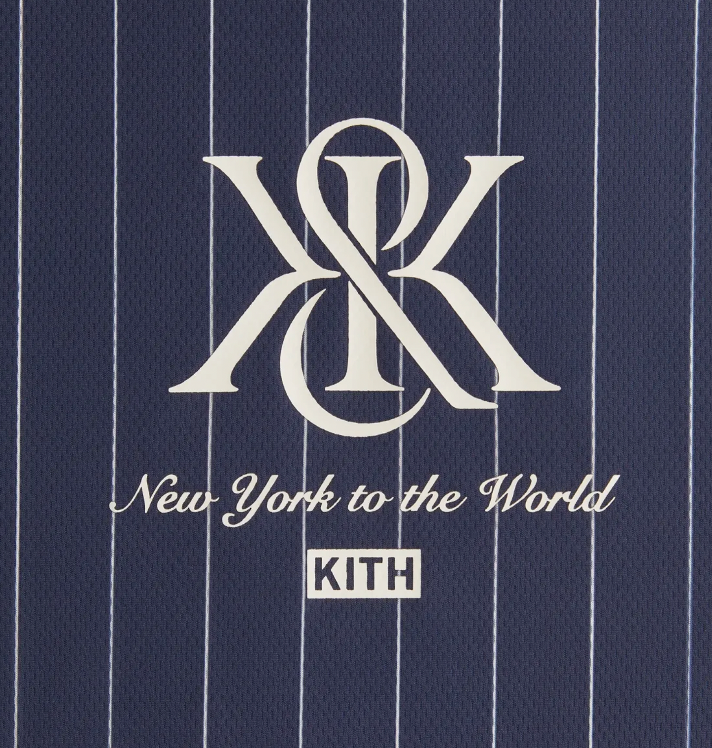 Kith Women's Ridley Crest 'NY To The World' Navy L/S Top Size XS