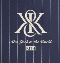 Kith Women's Ridley Crest 'NY To The World' Navy L/S Top Size Small