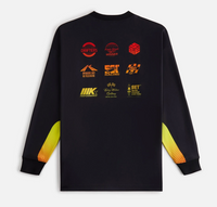 Kith Women's Ridley Speed Logo L/S Black Shirt Size XL