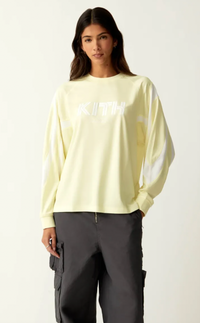 Kith Women's Ridley Tech Yellow 'Tart'  L/S Shirt Size Medium