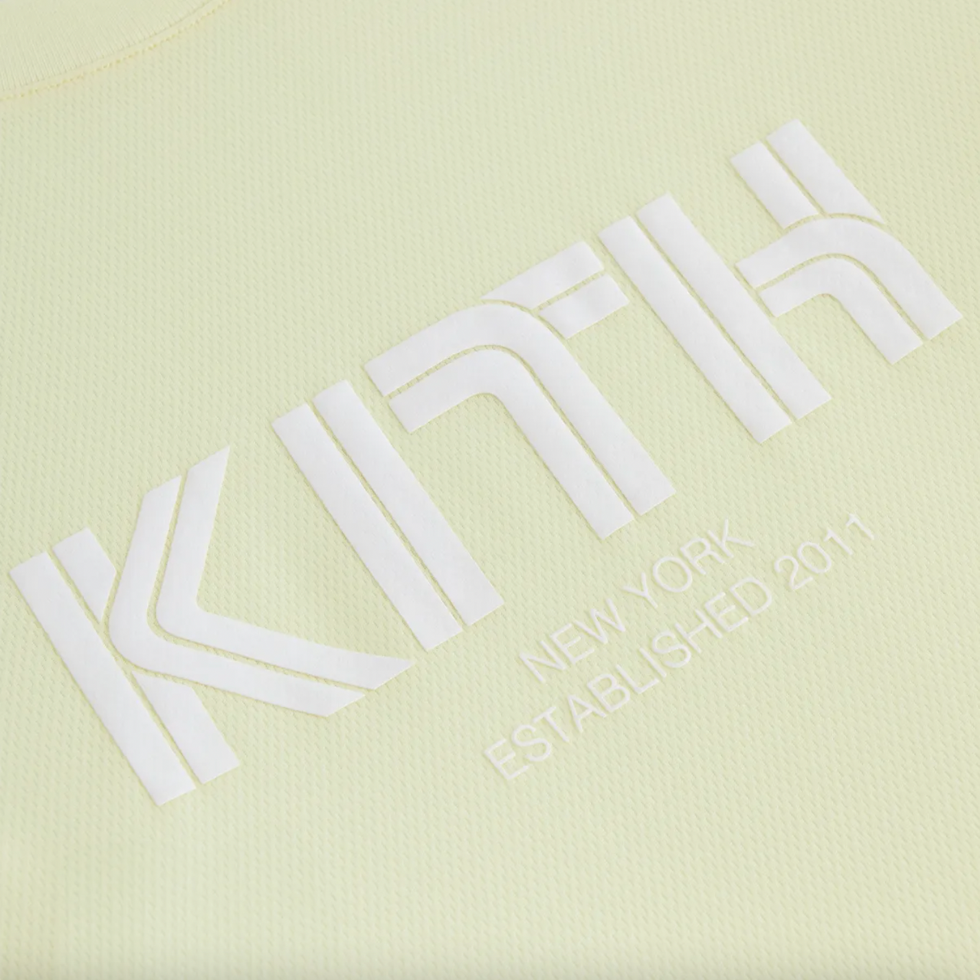 Kith Women's Ridley Tech Yellow 'Tart'  L/S Shirt Size Large