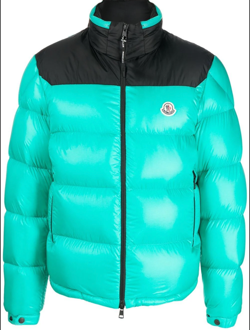 Moncler Green Peuplier Down Jacket