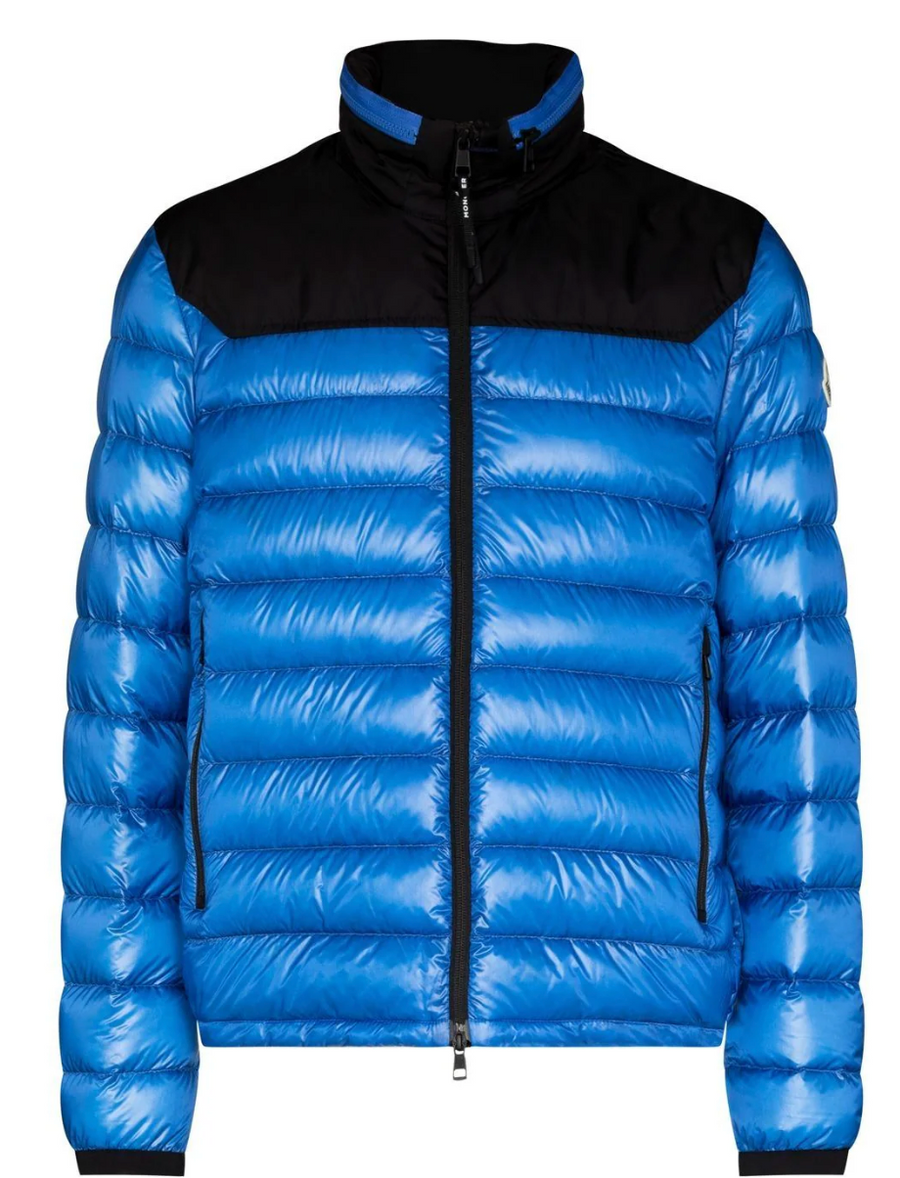 Moncler Silvere high-neck puffer jacket Blue