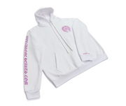 Chrome Hearts Chromehearts.com Purple Glitter Horseshoe Pullover White