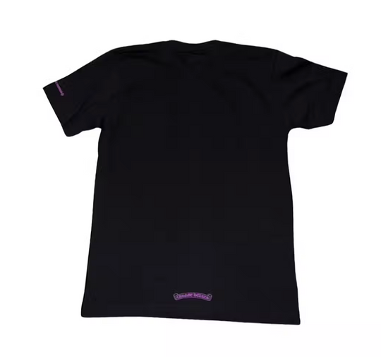 Chrome Hearts Psych Purple Neck Logo Tee