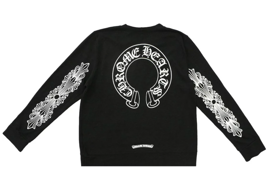 Chrome Hearts Horse Shoe Long Sleeve T-shirt Black