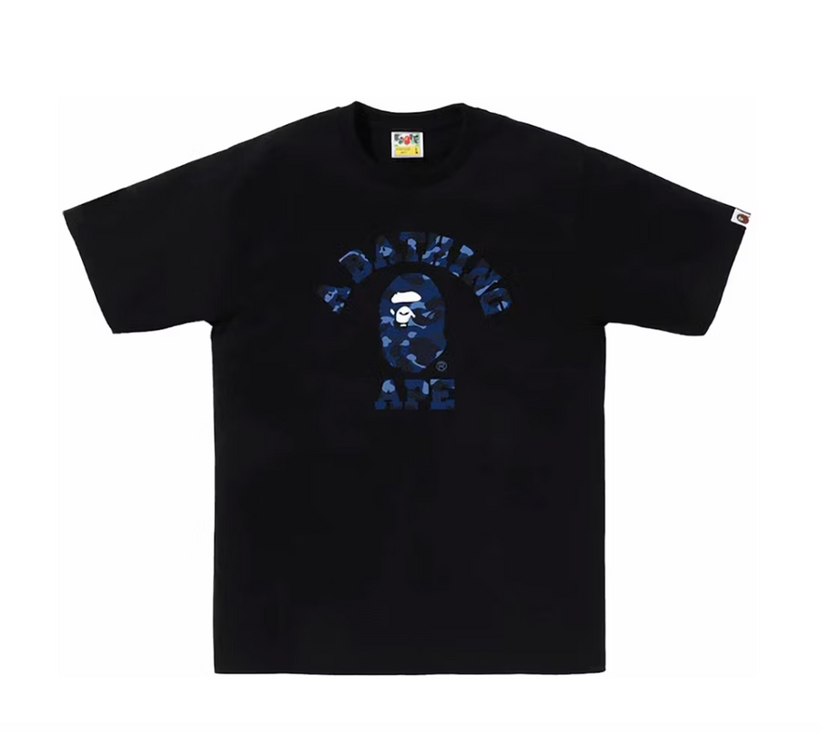 BAPE Color Camo College Tee Black/Navy