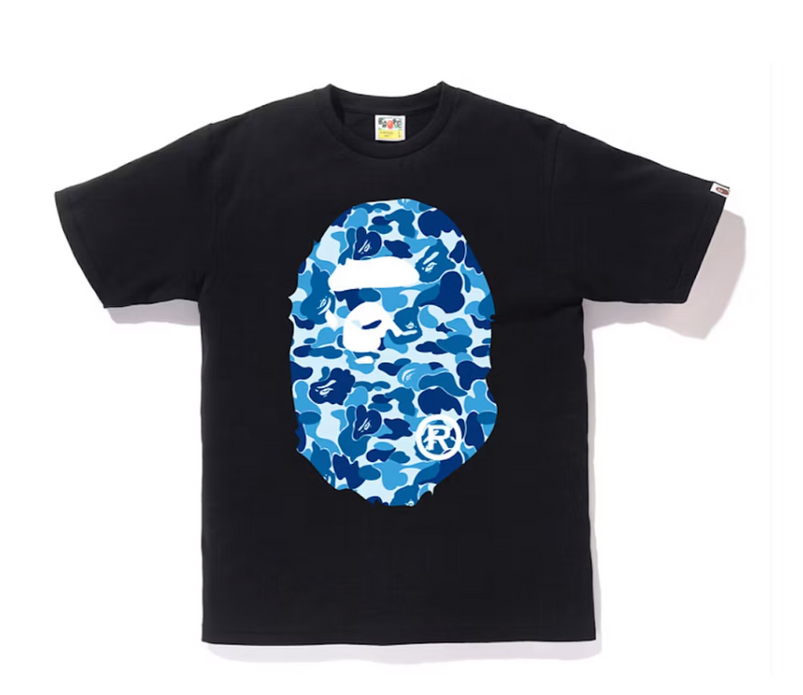 BAPE ABC Big Ape Head Tee Black/Blue