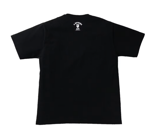 BAPE x Medicom Toy Bearbrick Camo Bear College Tee Black