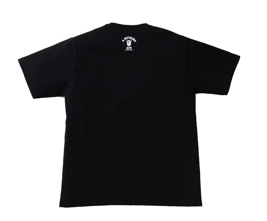 BAPE x Medicom Toy Bearbrick Camo Bear College Tee Black