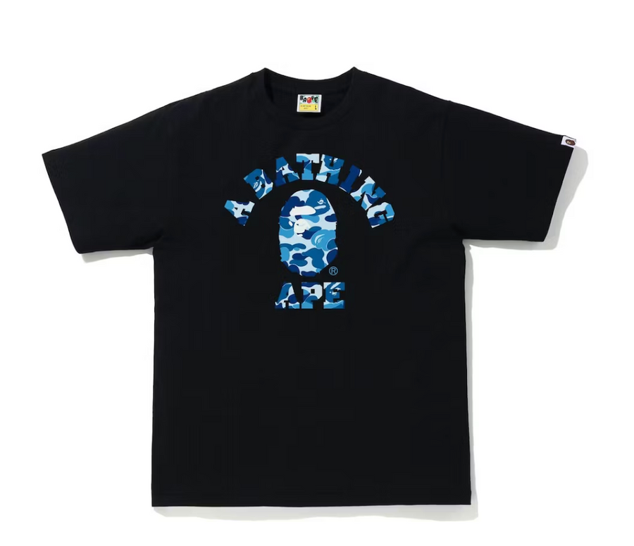 BAPE ABC Camo College Tee (SS21) Black/Blue