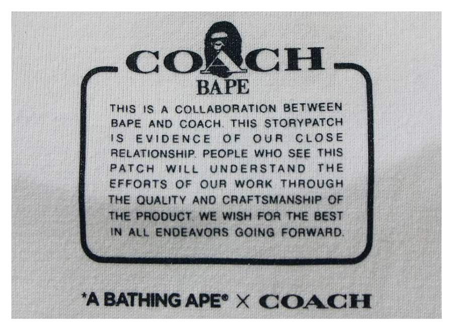 BAPE x Coach College Tee White