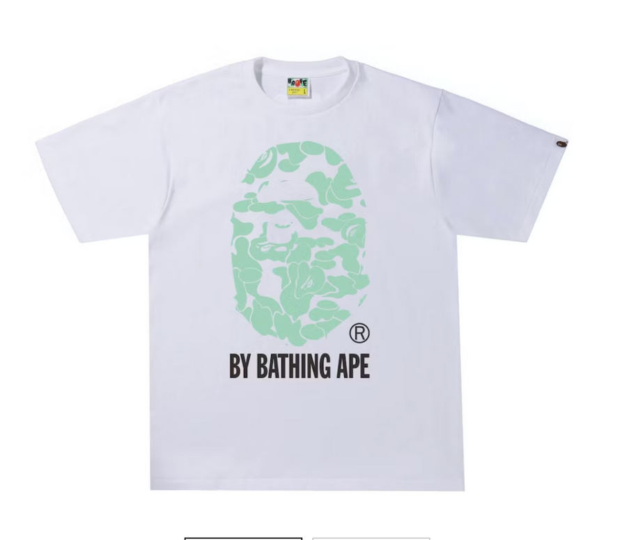 BAPE Text Code Camo By Bathing Ape Tee White
