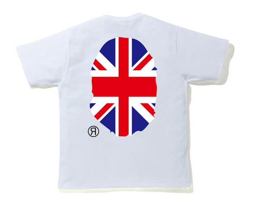 BAPE London Union Jack Tee White