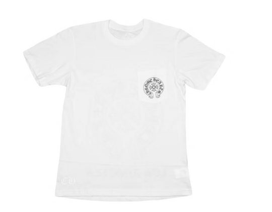 Chrome Hearts Horse Shoe Logo Pocket T-Shirt White