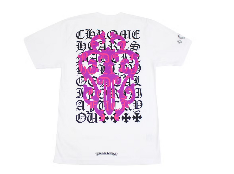 Chrome Hearts Eye Chart Dagger T-shirt White