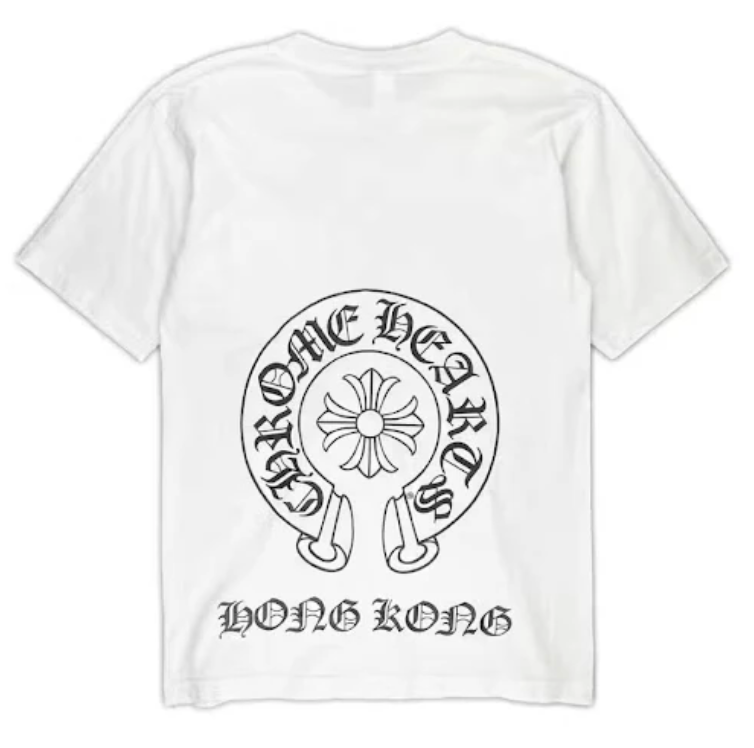 Chrome Hearts Hong Kong Exclusive Horseshoe Short Sleeve Tee Shirt White