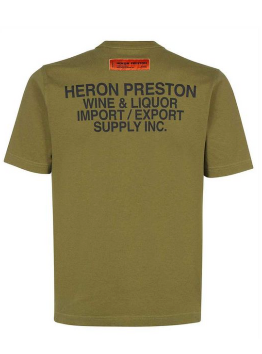 Heron Preston Men's Green Printed Cotton T-shirt