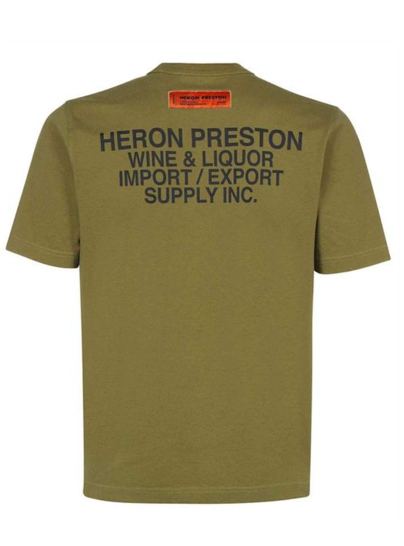 Heron Preston Men's Green Printed Cotton T-shirt