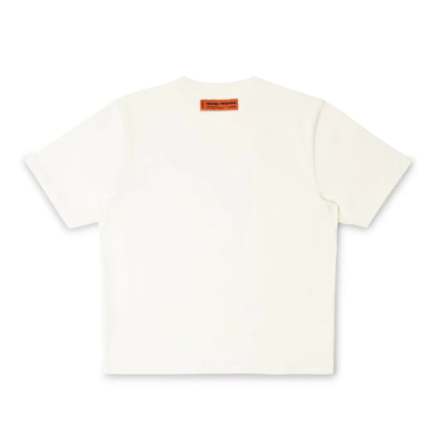 Heron Preston Logo Print Cotton T-Shirt Ivory