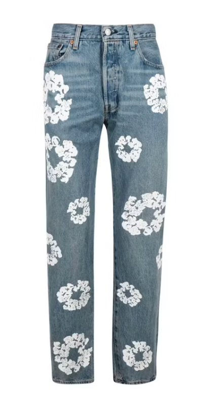 Denim Tears x Levi's Cotton Wreath Jean Light Wash
