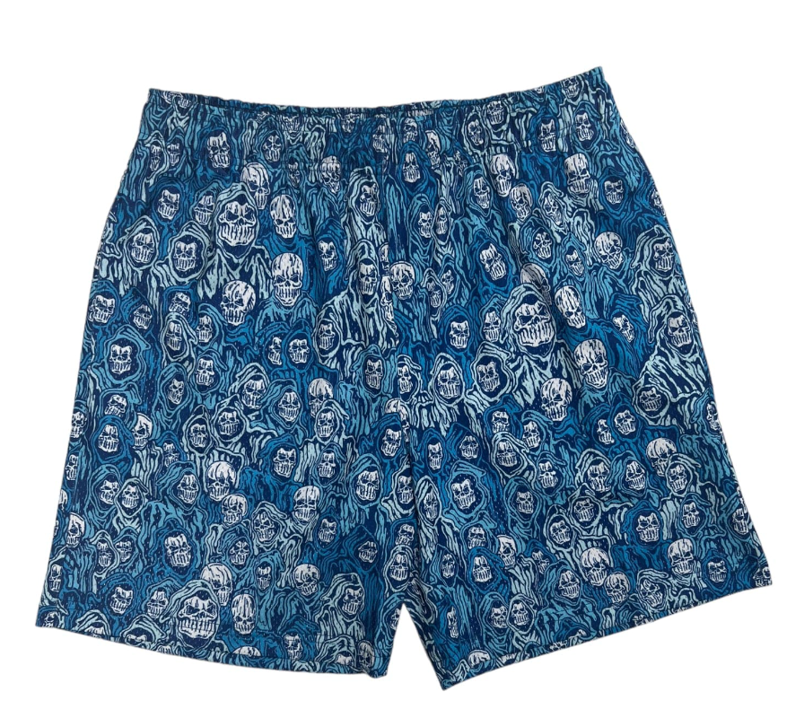 Warren Lotas Blue Reaper Camo Mesh Shorts