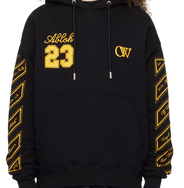 OFF-WHITE Black 'OW 23' Skate Hoodie