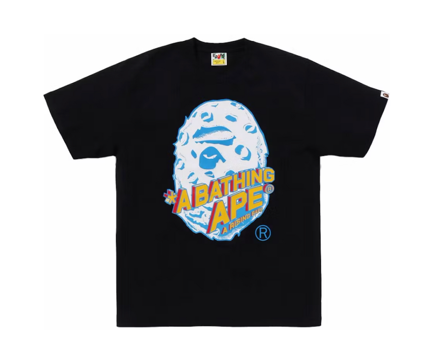 BAPE Moon Ape Head Tee Black