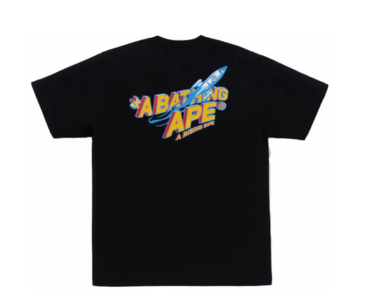 BAPE Moon Ape Head Tee Black