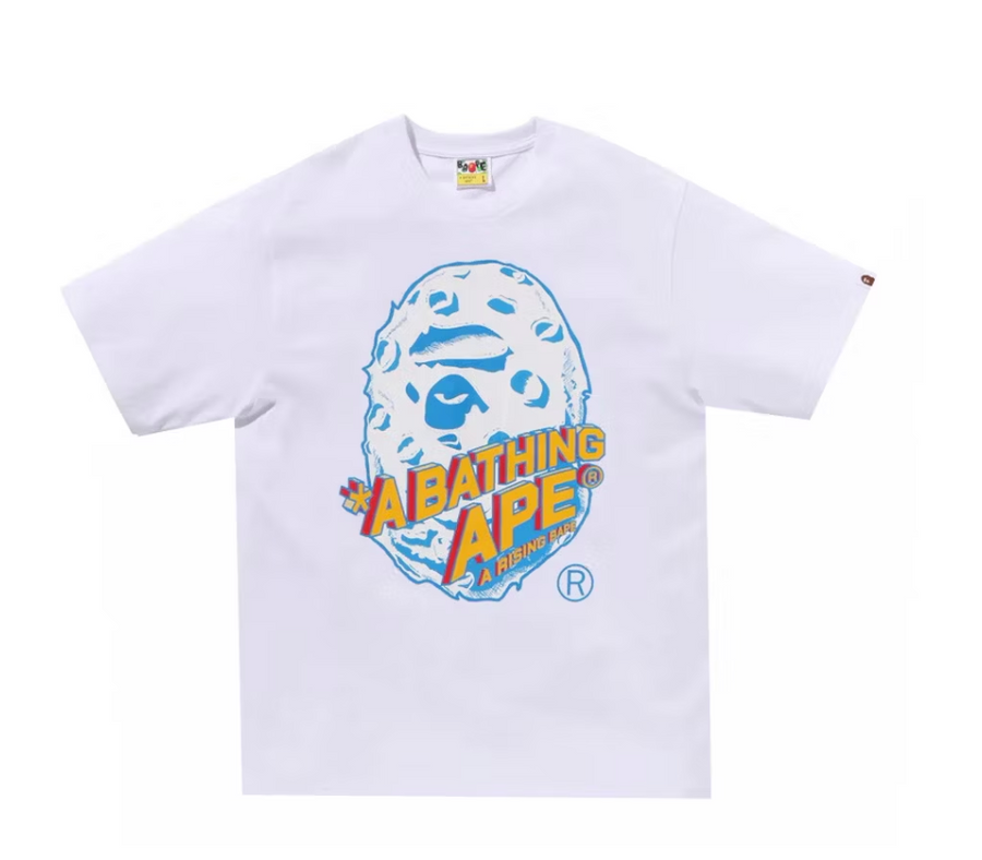 BAPE Moon Ape Head Tee White