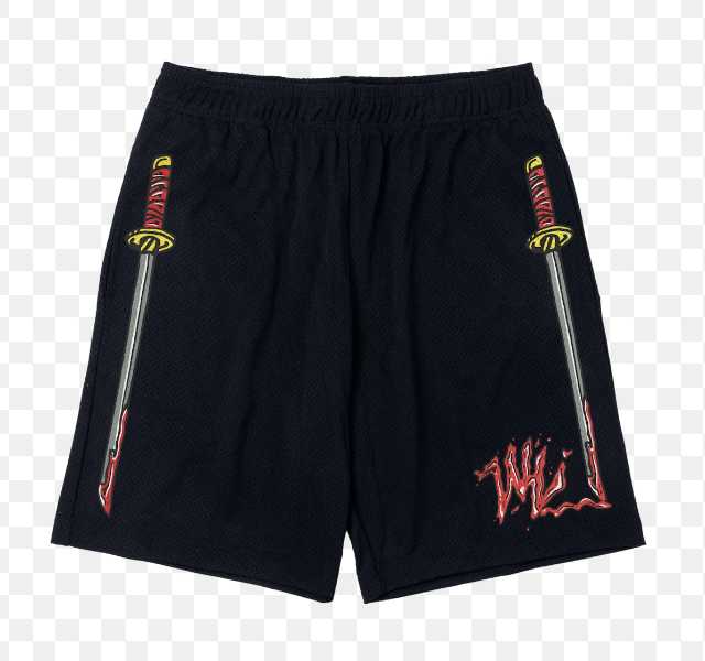 Warren Lotas Bloody Katana Shorts Black