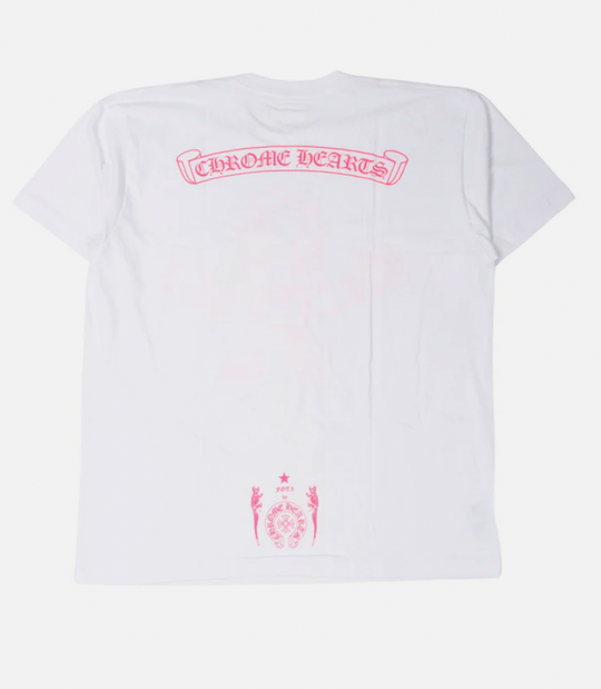 Chrome Hearts Foti Short Sleeve Tee White Pink