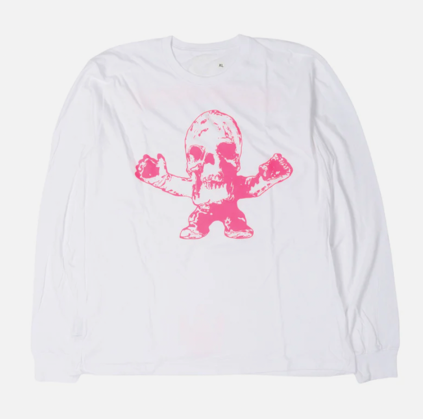 Chrome Hearts Foti Long Sleeve Tee White Pink