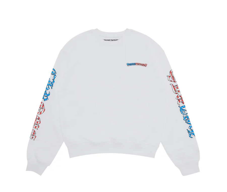 Chrome Hearts Matty Boy America Crewneck Sweatshirt White