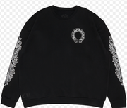 Chrome Hearts Horseshoe Logo Crewneck Sweatshirt 'Black'
