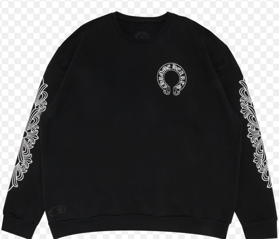 Chrome Hearts Horseshoe Logo Crewneck Sweatshirt 'Black'
