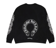Chrome Hearts Horseshoe Logo Crewneck Sweatshirt 'Black'