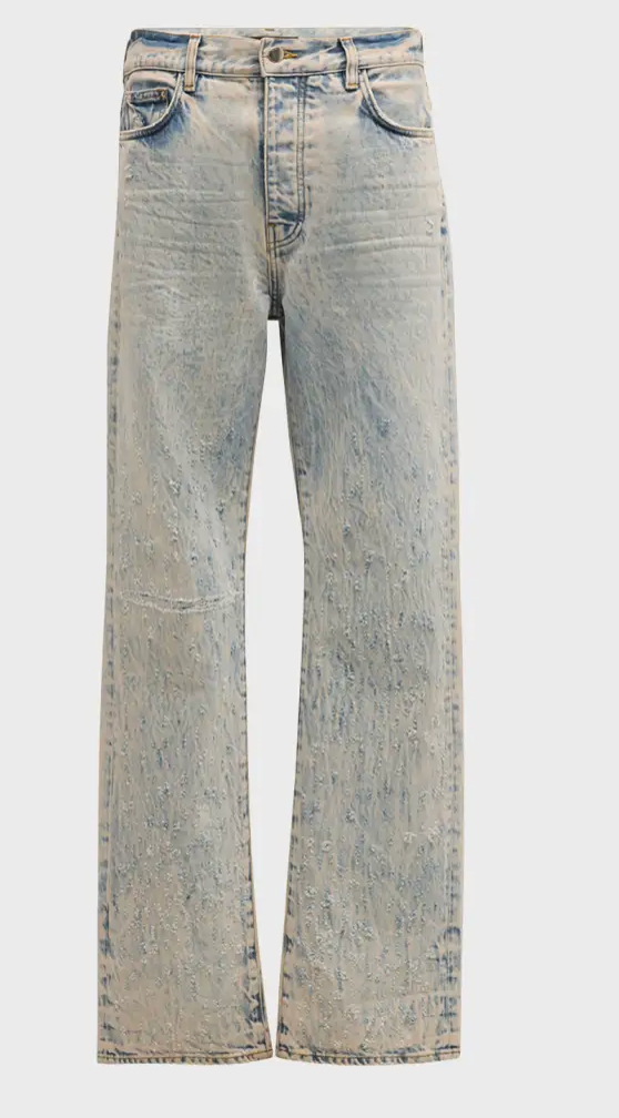 Amiri Men's Shotgun Straight-Leg Distressed Jeans