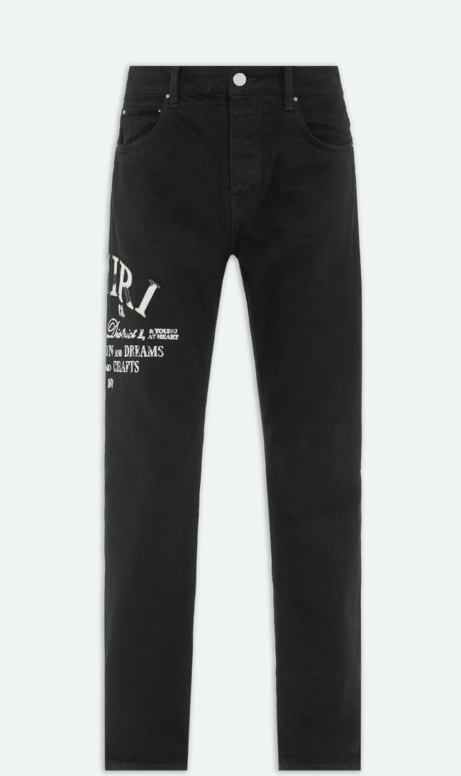 Amiri Distressed Arts District Jeans Black