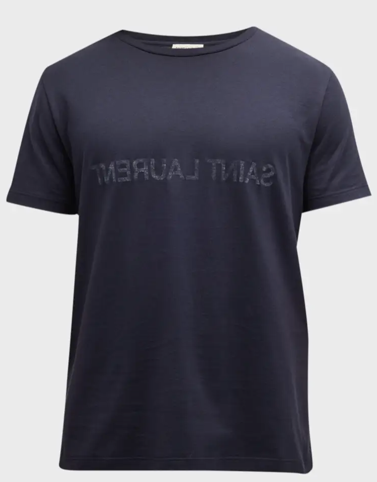 Saint Laurent Men's Reversed Logo T-Shirt