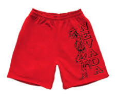 Warren Lotas Nevada Cowboy Red Sweat Shorts