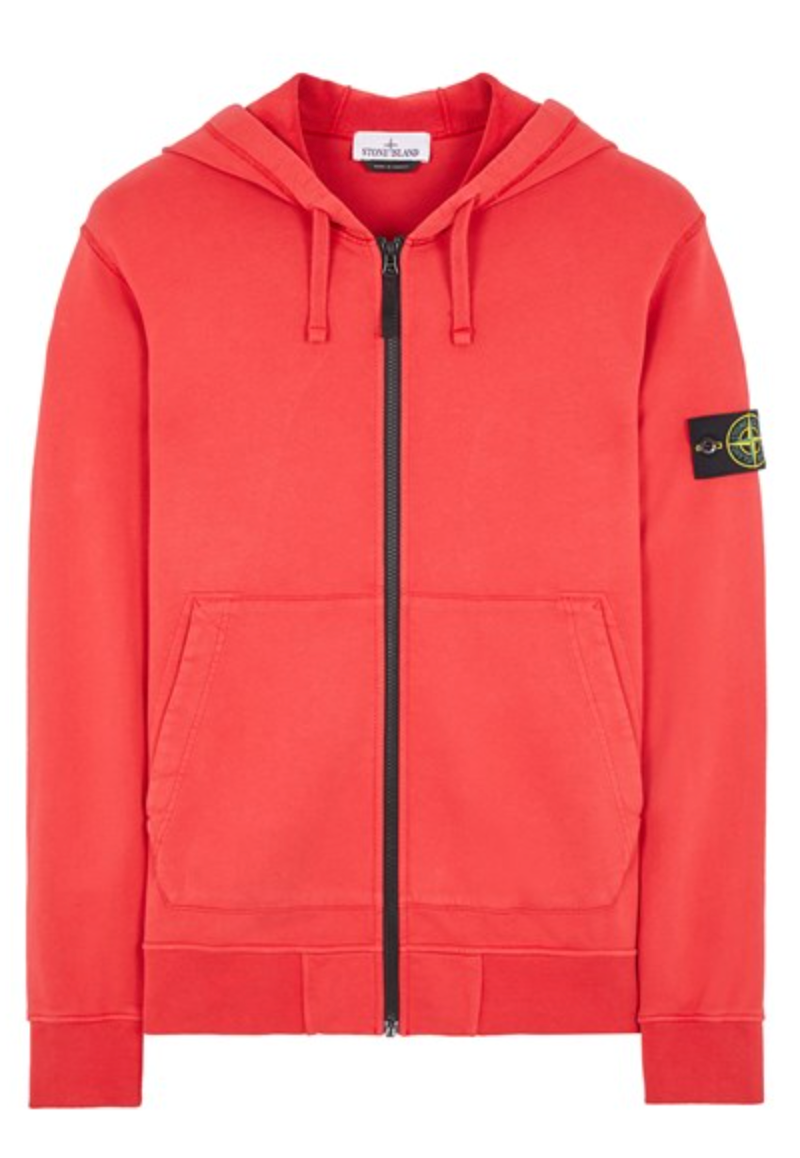 Stone Island Hooded Red Track Top